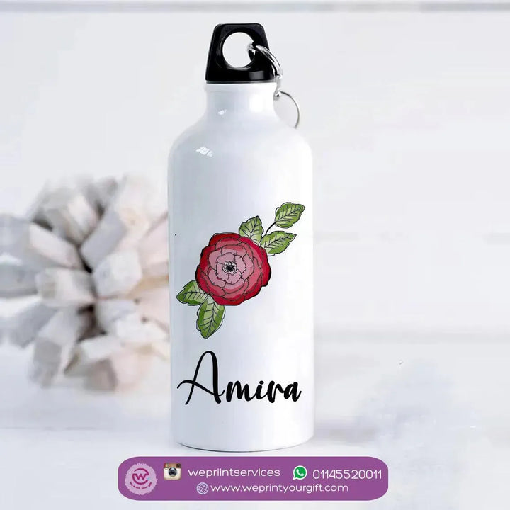 Water Bottle flask-Aluminium - Names-A - WE PRINT