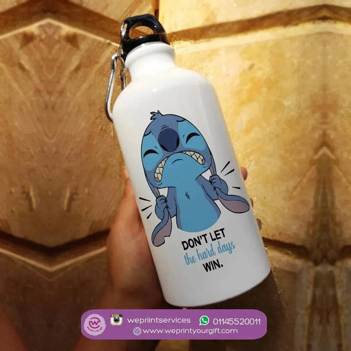 Water Bottle flask-Aluminium - Stitch - WE PRINT