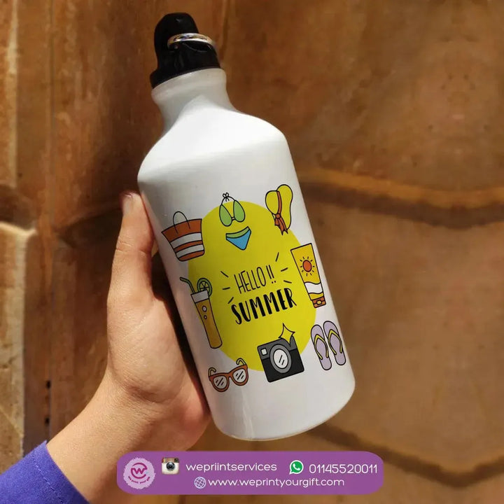 Water Bottle flask -Aluminium - Summer - WE PRINT