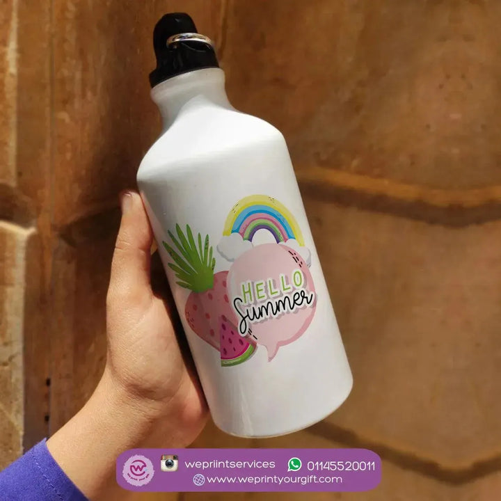 Water Bottle flask -Aluminium - Summer - WE PRINT