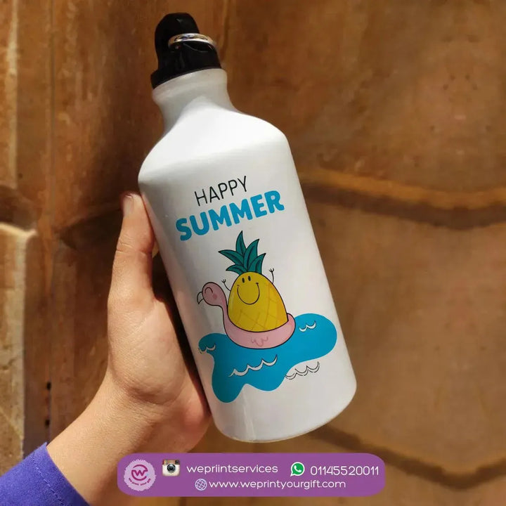 Water Bottle flask -Aluminium - Summer - WE PRINT