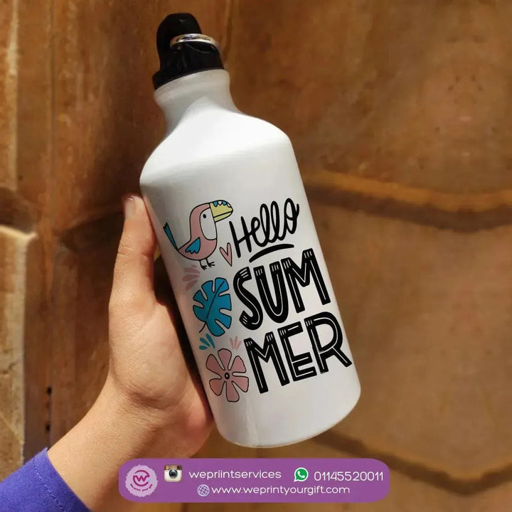 Water Bottle flask -Aluminium - Summer - WE PRINT