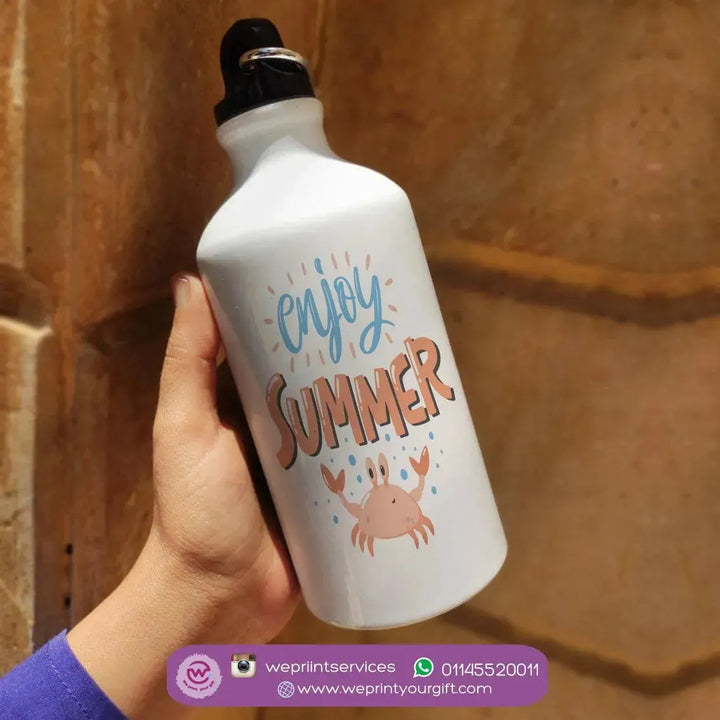 Water Bottle flask -Aluminium - Summer - WE PRINT