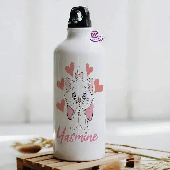 Water Bottle flask -Aluminum -Cats Lovers - WE PRINT