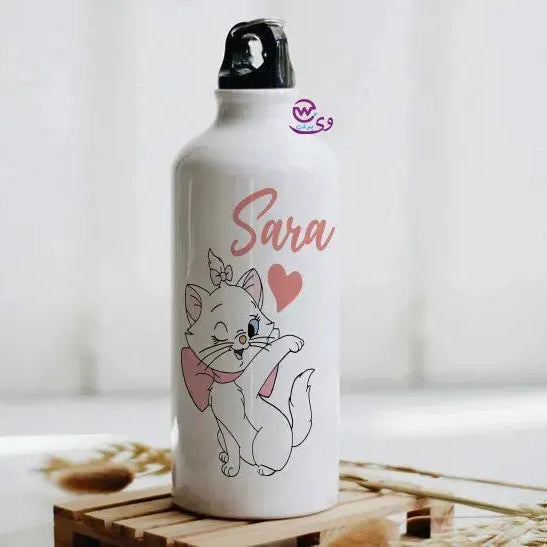 Water Bottle flask -Aluminum -Cats Lovers - WE PRINT