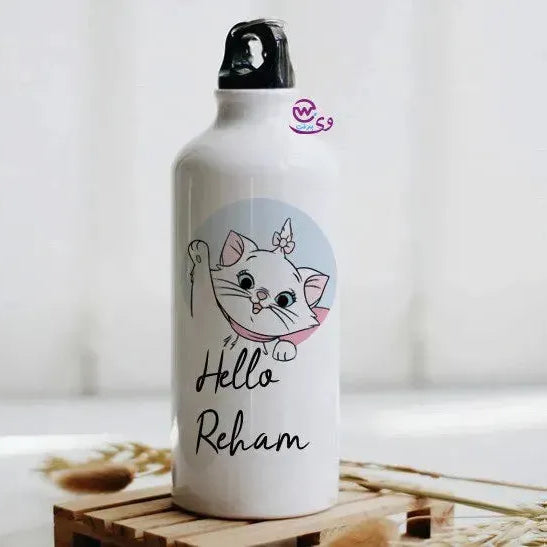 Water Bottle flask -Aluminum -Cats Lovers - WE PRINT