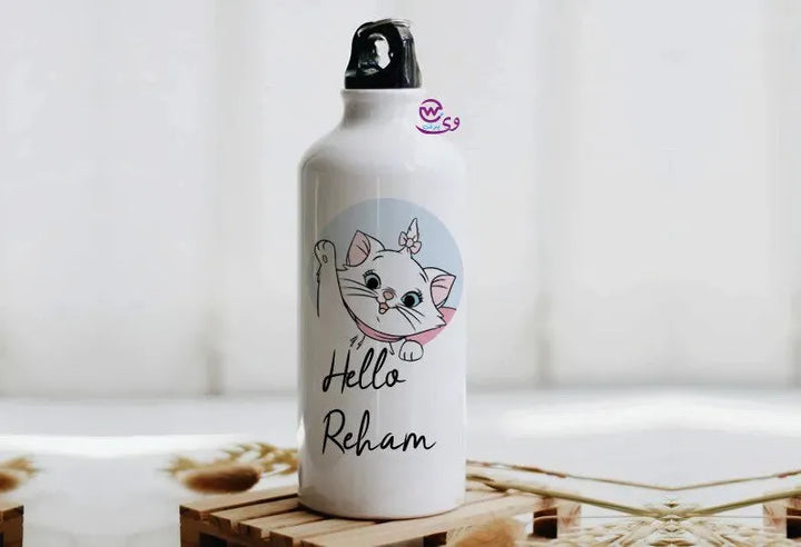 Water Bottle flask -Aluminum -Cats Lovers - WE PRINT