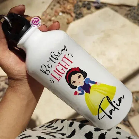 Water Bottle flask -Aluminum -DISNEY PRINCESS - WE PRINT