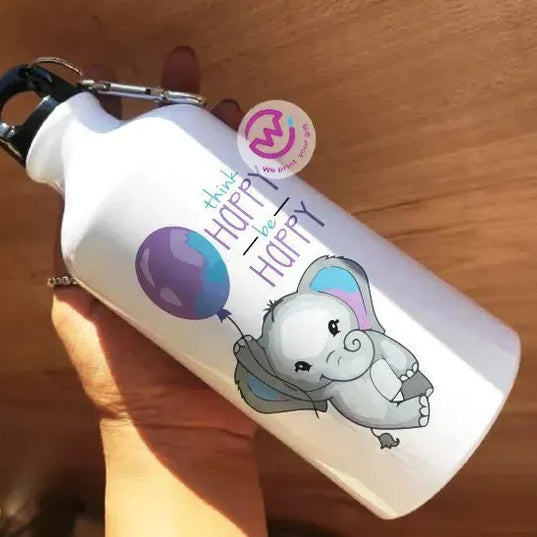 Water Bottle flask -Aluminum -Elephant - WE PRINT