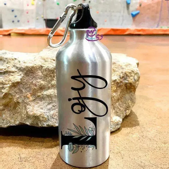 Water Bottle flask -Aluminum -English Names - WE PRINT