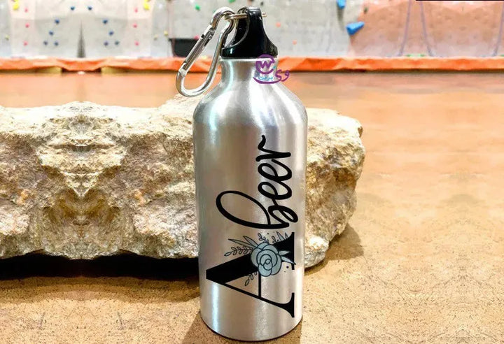 Water Bottle flask -Aluminum -English Names - WE PRINT