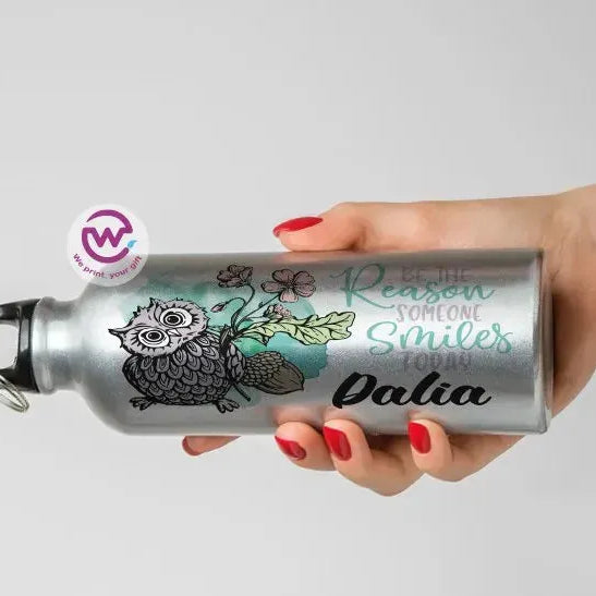 Water Bottle flask -Aluminum -English Quotes - WE PRINT