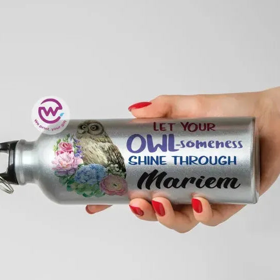 Water Bottle flask -Aluminum -English Quotes - WE PRINT