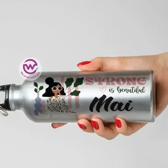 Water Bottle flask -Aluminum -English Quotes - WE PRINT