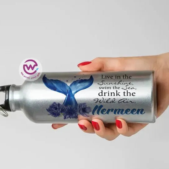 Water Bottle flask -Aluminum -English Quotes - WE PRINT