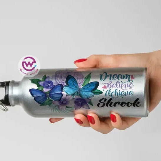 Water Bottle flask -Aluminum -English Quotes - WE PRINT