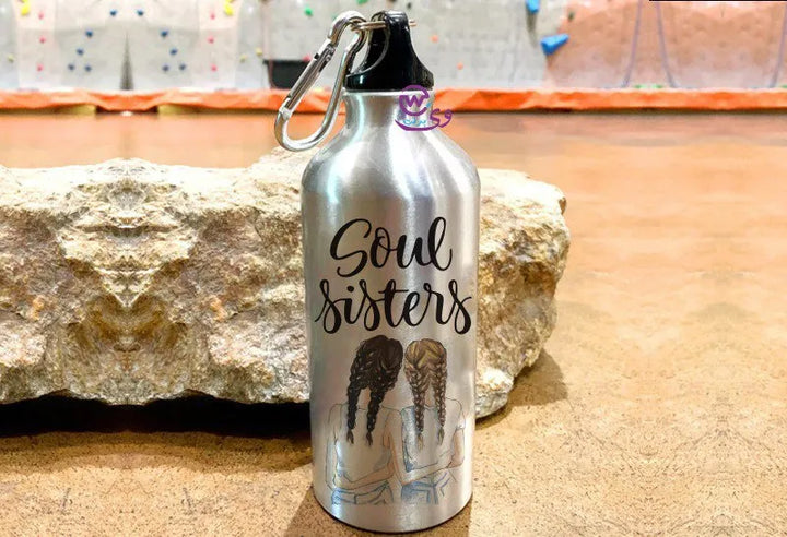 Water Bottle flask -Aluminum -Friendship Quotes - WE PRINT