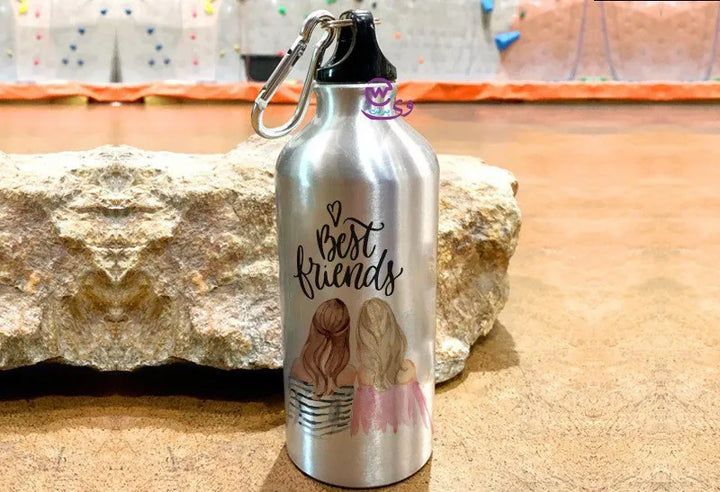 Water Bottle flask -Aluminum -Friendship Quotes - WE PRINT