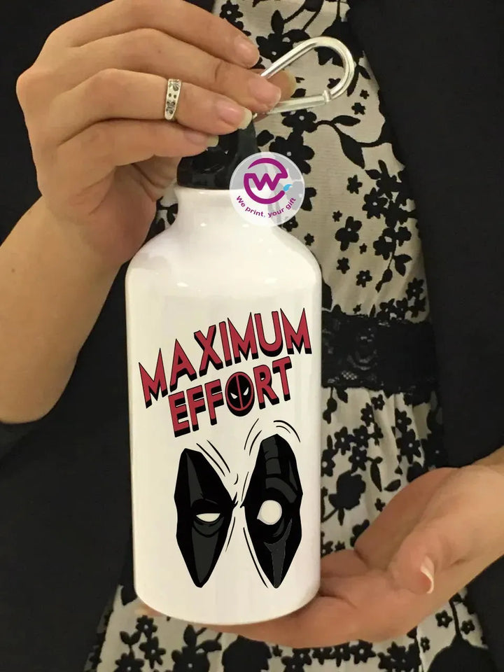 Water Bottle flask -Aluminum -Marvel - WE PRINT