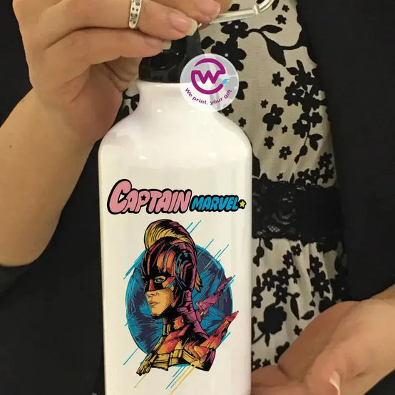 Water Bottle flask -Aluminum -Marvel - WE PRINT