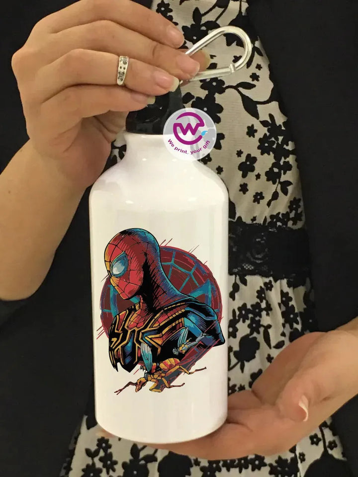 Water Bottle flask -Aluminum -Marvel - WE PRINT