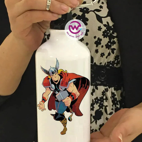 Water Bottle flask -Aluminum -Marvel - WE PRINT