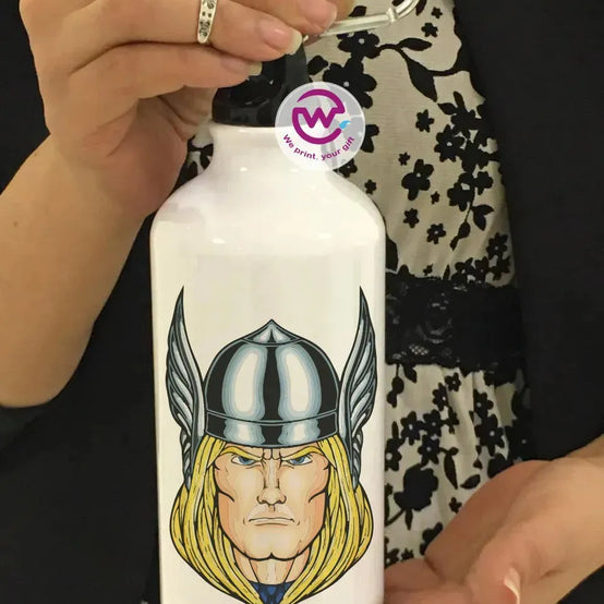 Water Bottle flask -Aluminum -Marvel - WE PRINT