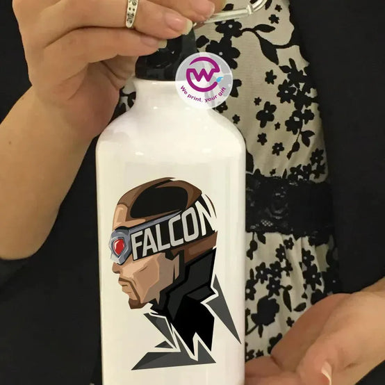 Water Bottle flask -Aluminum -Marvel - WE PRINT