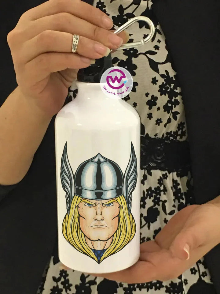 Water Bottle flask -Aluminum -Marvel - WE PRINT