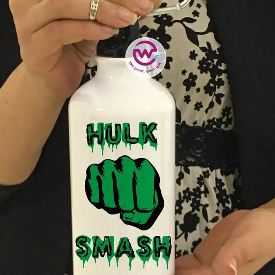 Water Bottle flask -Aluminum -Marvel - WE PRINT