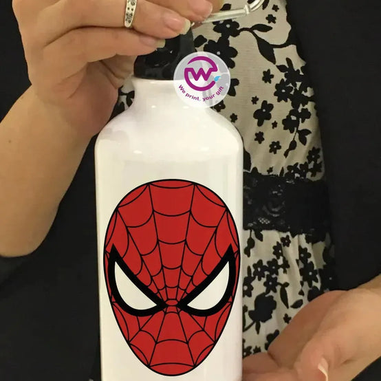 Water Bottle flask -Aluminum -Marvel - WE PRINT