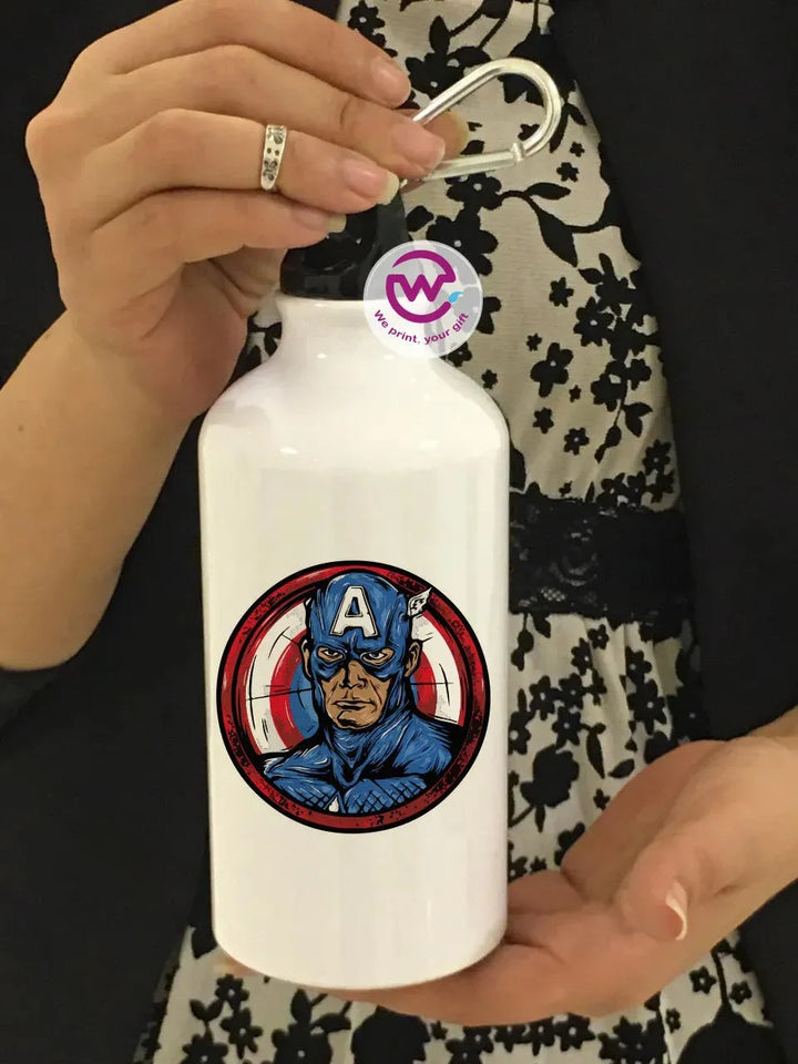 Water Bottle flask -Aluminum -Marvel - WE PRINT