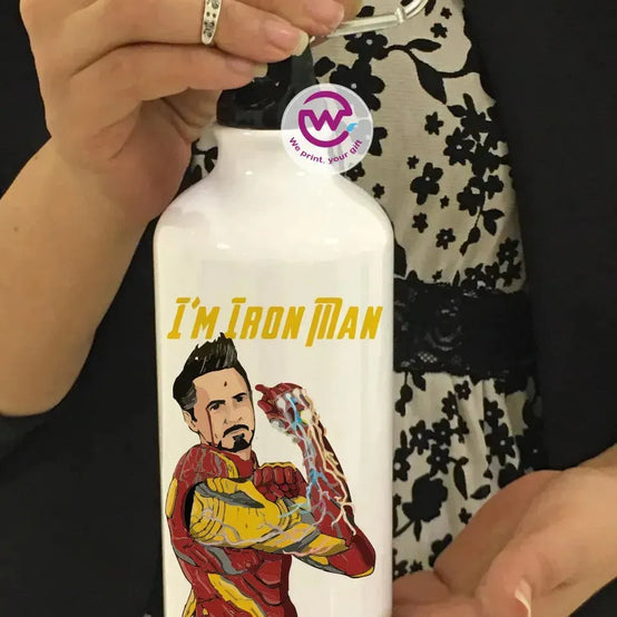 Water Bottle flask -Aluminum -Marvel - WE PRINT