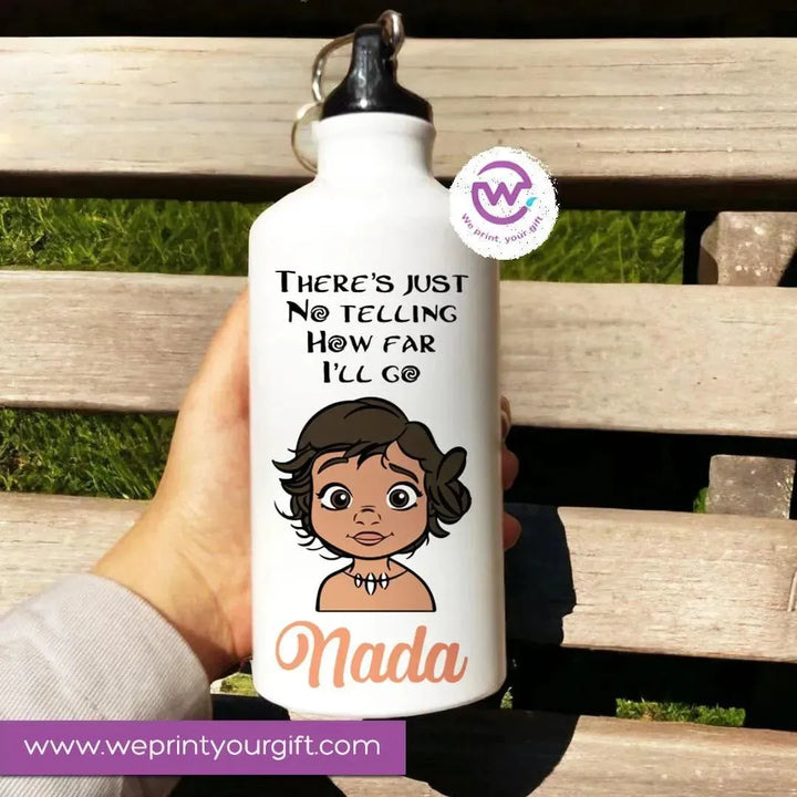 Water Bottle flask -Aluminum -Moana - WE PRINT