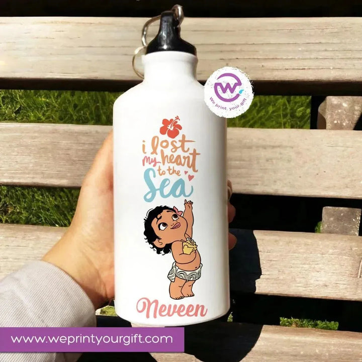 Water Bottle flask -Aluminum -Moana - WE PRINT