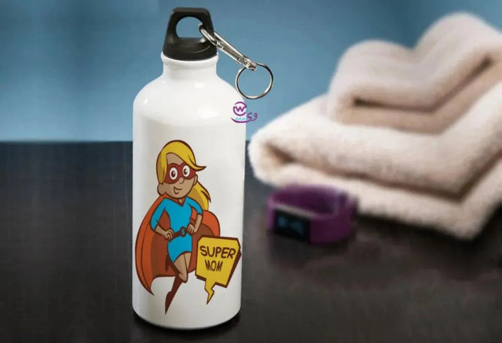 Water Bottle flask -Aluminum - Mom Designs - WE PRINT