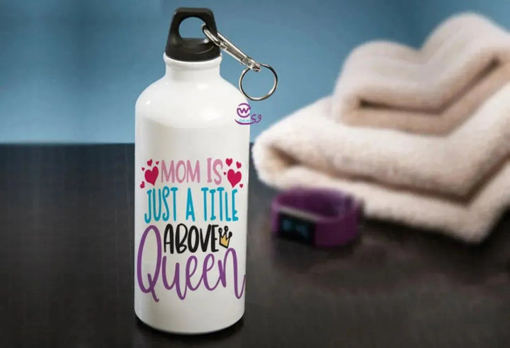 Water Bottle flask -Aluminum - Mom Designs - WE PRINT