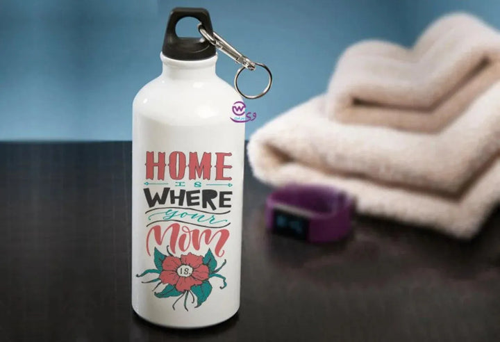 Water Bottle flask -Aluminum - Mom Designs - WE PRINT