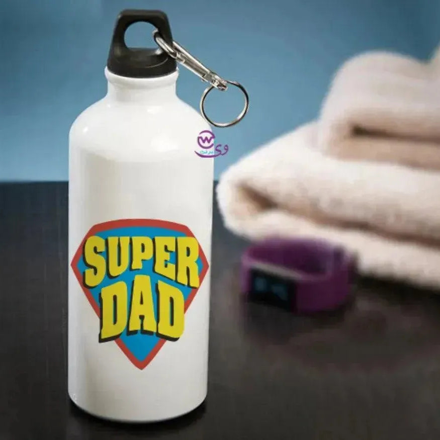 Water Bottle flask -Aluminum - Mom Designs - WE PRINT
