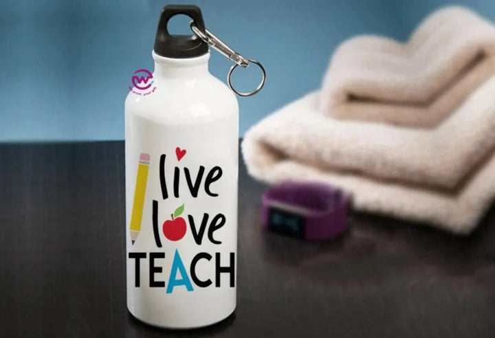 Water Bottle flask-Aluminum -Teachers - WE PRINT