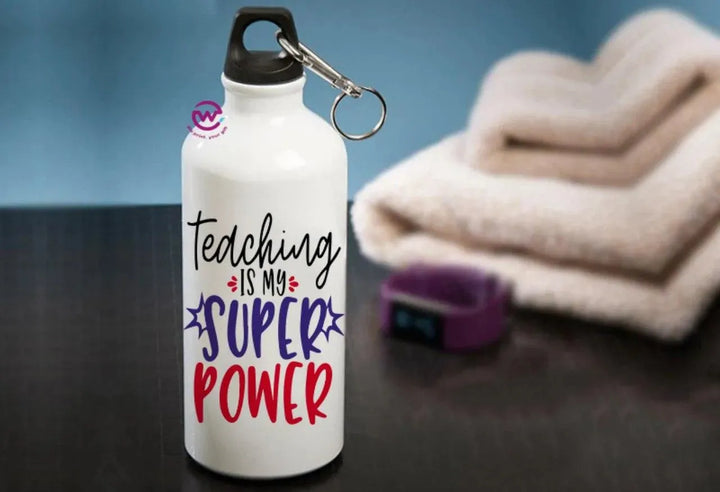 Water Bottle flask-Aluminum -Teachers - WE PRINT