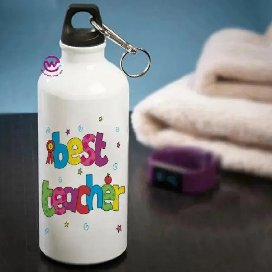 Water Bottle flask-Aluminum -Teachers - WE PRINT