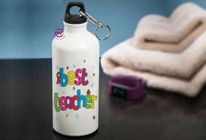 Water Bottle flask-Aluminum -Teachers - WE PRINT