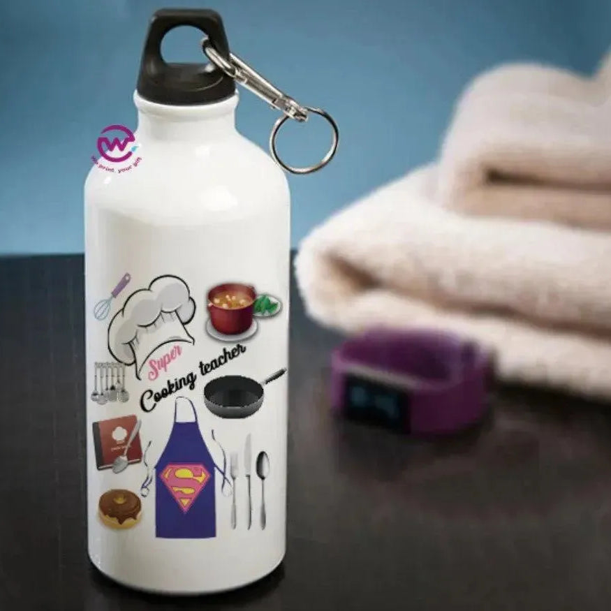 Water Bottle flask-Aluminum -Teachers - WE PRINT