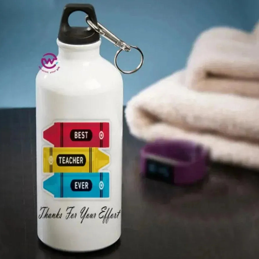 Water Bottle flask-Aluminum -Teachers - WE PRINT