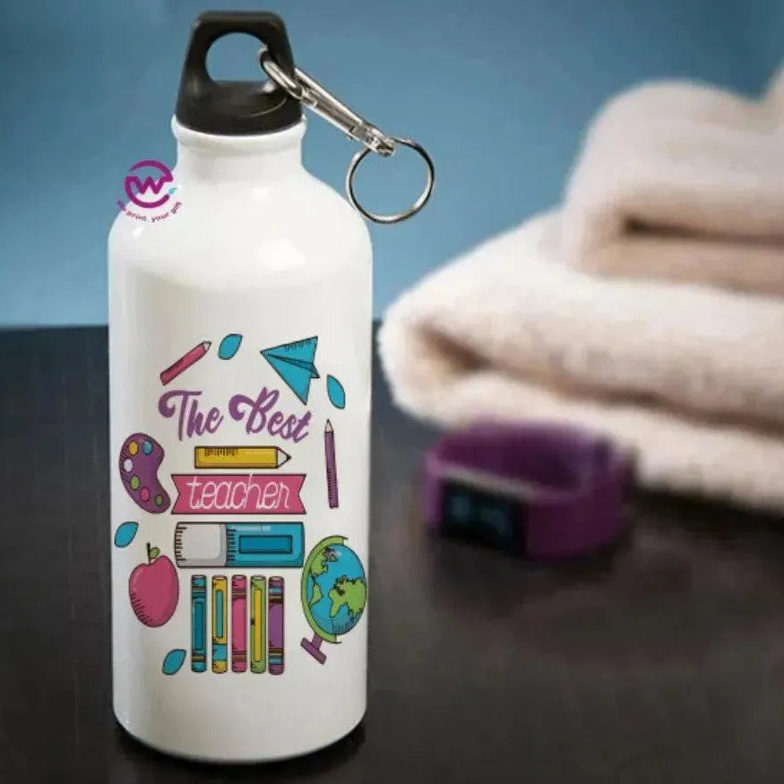 Water Bottle flask-Aluminum -Teachers - WE PRINT