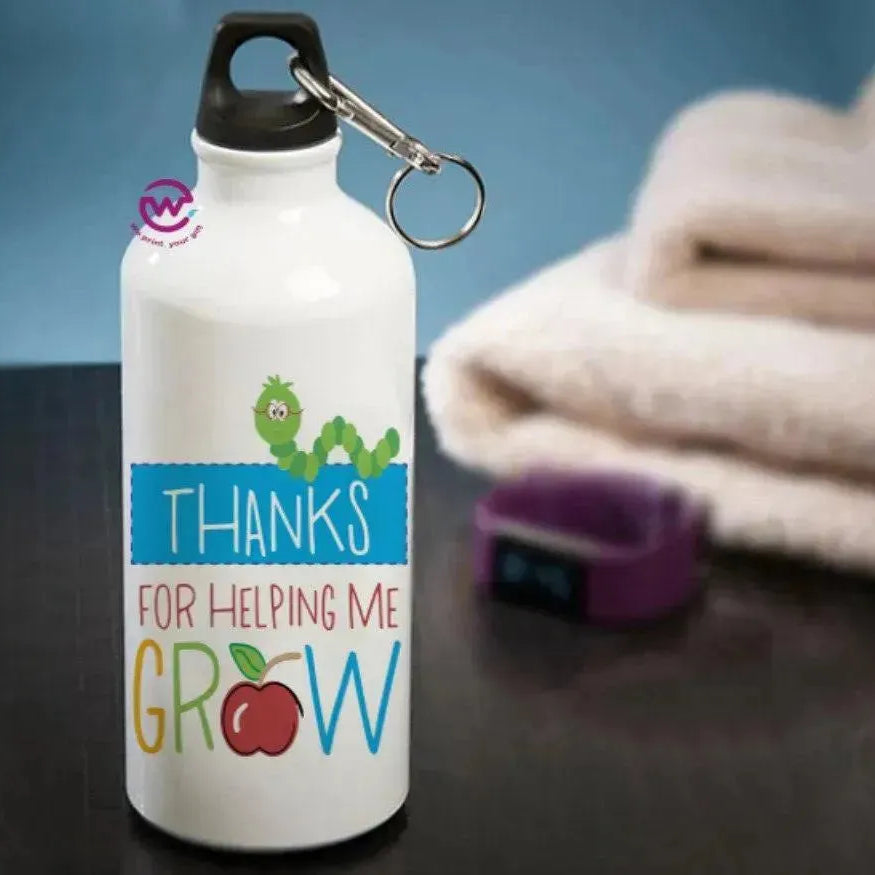 Water Bottle flask-Aluminum -Teachers - WE PRINT