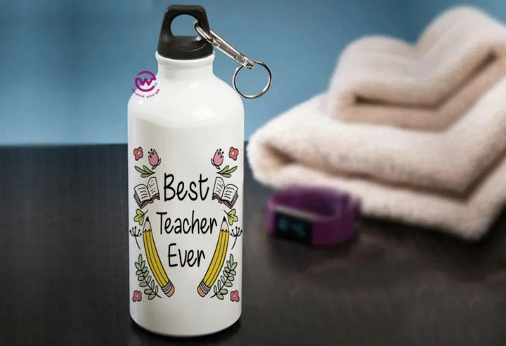 Water Bottle flask-Aluminum -Teachers - WE PRINT