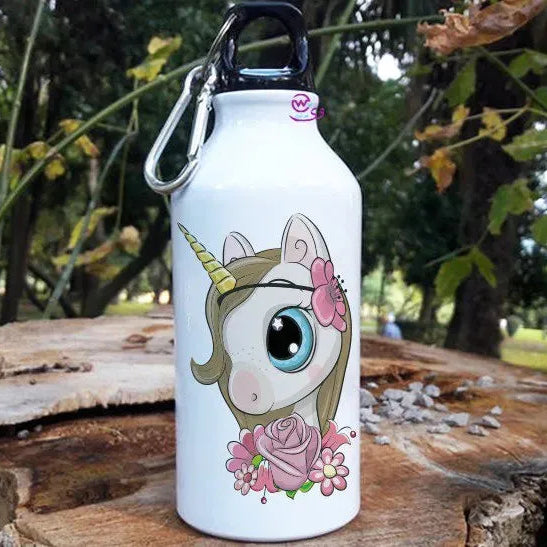 Water Bottle flask -Aluminum -Unicorn New - WE PRINT