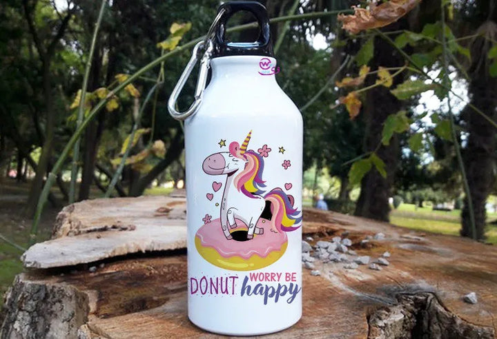 Water Bottle flask -Aluminum -Unicorn New - WE PRINT